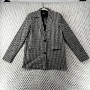 Heartbreak Plaid Blazer Boxy Boyfriend Jacket‎ Career Wear Business Casual S